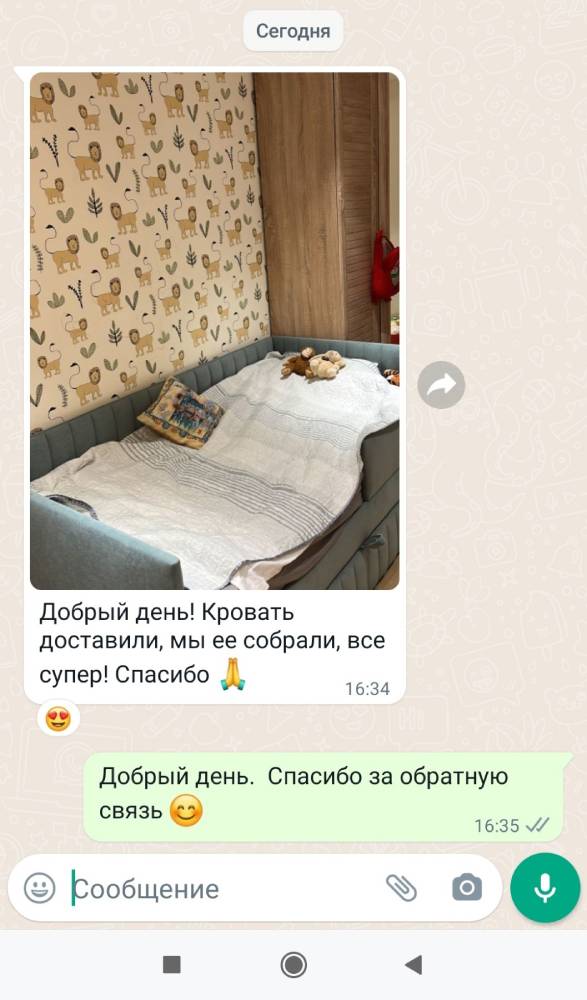 Отзыв о бирюзовой детской кровати Софт